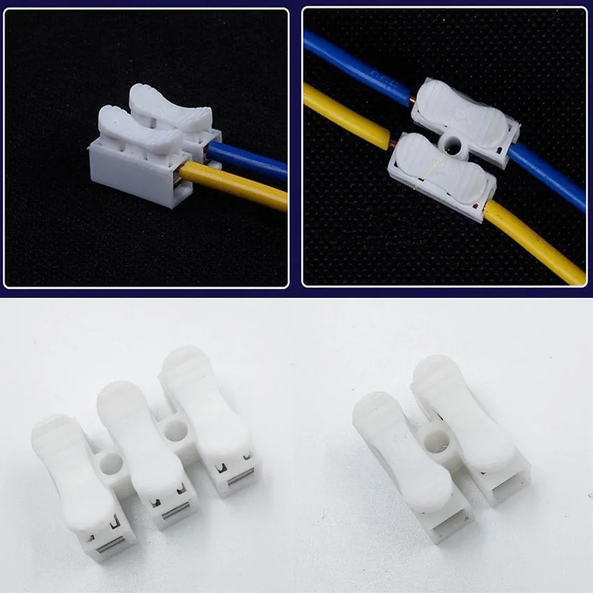 Spring Wire Quick Connector 3p G7 Electrical Crimp Terminals Block Splice Cable Clamp Easy Fit Led Strip 0.5-4.0
Spring Wire Quick Connector 3p G7 Electrical Crimp Terminals Block Splice Cable Clamp Easy Fit Led Strip 0.5-4.0