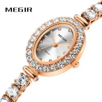 MEGIR Top Brand Luxury Fashion Elegant Women Watch Quartz Clock Crystal Decoration Stainless Steel Strap Ladies Wristwatches
MEGIR Top Brand Luxury Fashion Elegant Women Watch Quartz Clock Crystal Decoration Stainless Steel Strap Ladies Wristwatches