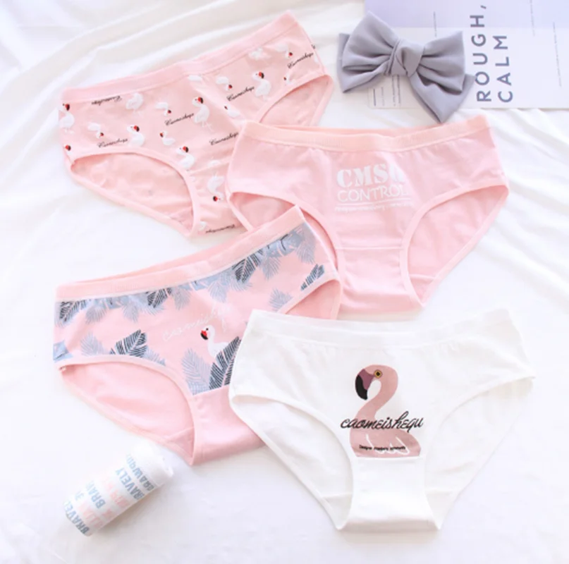 Panties for women cotton Flamingo pattern print cute underwear gril briefs cartoon lingerie woman underpants female panty 2019
Panties for women cotton Flamingo pattern print cute underwear gril briefs cartoon lingerie woman underpants female panty 2019