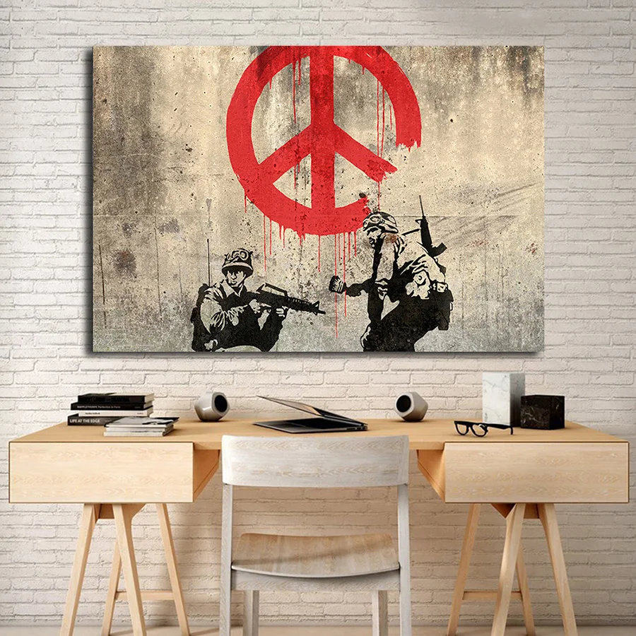 Soldiers of Peace Posters and Prints Graffiti Wall Art Canvas Paintings Modern Street Art Vintage Pictures for Living Room Decor
Soldiers of Peace Posters and Prints Graffiti Wall Art Canvas Paintings Modern Street Art Vintage Pictures for Living Room Decor