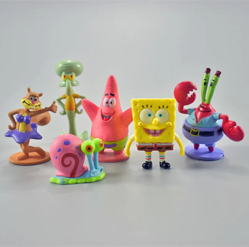 Anime Figure PVC Cute SpongeBob Figures 6pcs/lot 3-6cm Classic Toys For Christmas Gift
Anime Figure PVC Cute SpongeBob Figures 6pcs/lot 3-6cm Classic Toys For Christmas Gift