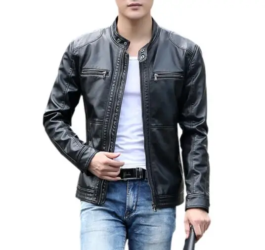 Leather jacket men fashion stand collar pilot sheepskin coat 2018male motorcycle leather jackets jaqueta de couro Brand Clothing
Leather jacket men fashion stand collar pilot sheepskin coat 2018male motorcycle leather jackets jaqueta de couro Brand Clothing