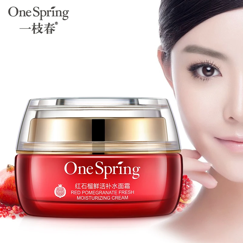 OneSpring Red Pomegranate Plant Moisturizing Oil-Control Face Cream Women Whitening Anti Aging Day Cream Improve Day Skin Care
OneSpring Red Pomegranate Plant Moisturizing Oil-Control Face Cream Women Whitening Anti Aging Day Cream Improve Day Skin Care
