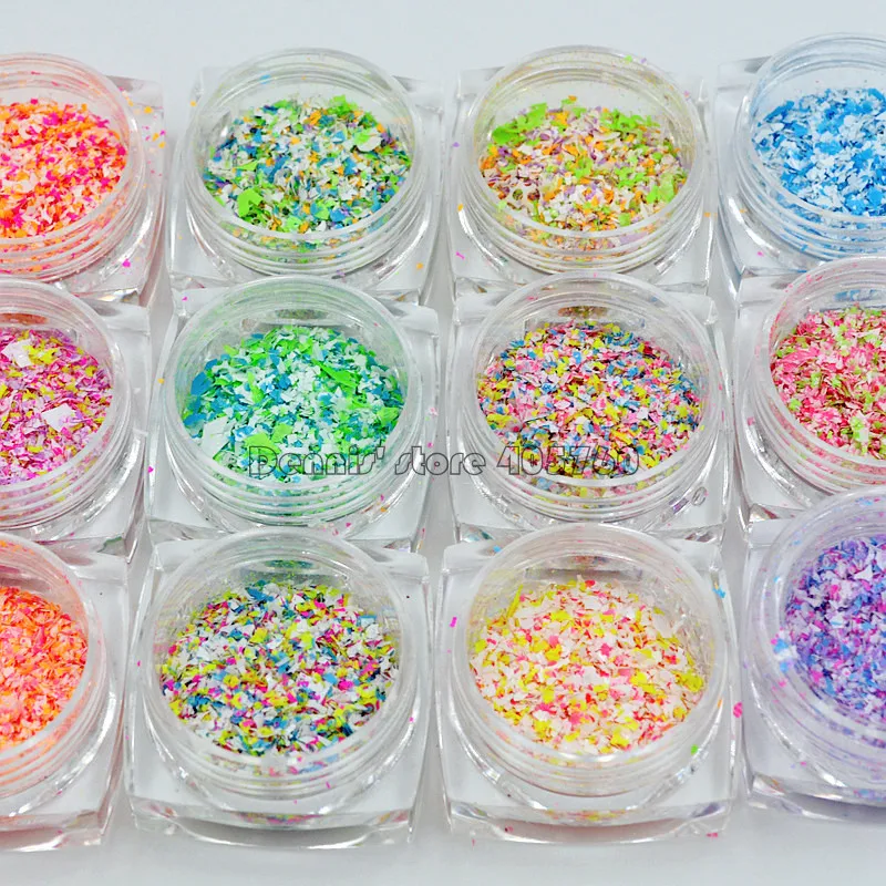 12 Jars Mix Colorful Glitter Snowflake Irregular Powder Slice Splinters Nail Art Rhinestones Decoration Makeup DIY Salon Tips
12 Jars Mix Colorful Glitter Snowflake Irregular Powder Slice Splinters Nail Art Rhinestones Decoration Makeup DIY Salon Tips