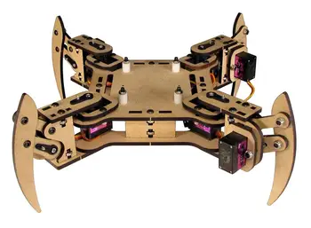 DIY mePed v2 Quadruped Walking Robot - Base Kit wooden palte+Metal Gear Servos+screws/nuts kit
DIY mePed v2 Quadruped Walking Robot - Base Kit wooden palte+Metal Gear Servos+screws/nuts kit