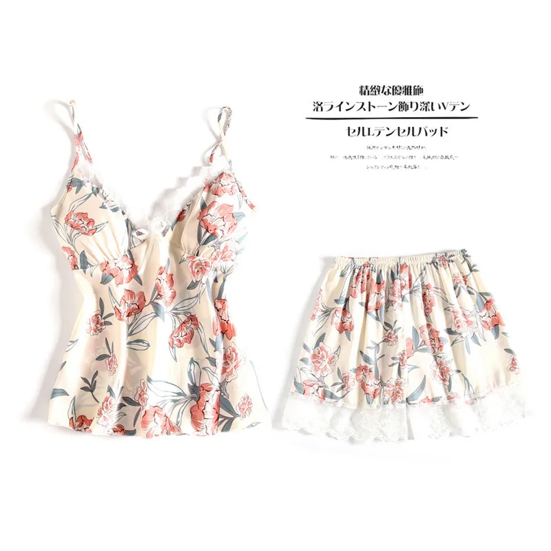 Women Pajamas Summer Female Pajamas Set Thin Pajama sets Sleepwear Womens Pajamas Nightwear Soft Pj Lounge Sets M-XL Lace Shorts
Women Pajamas Summer Female Pajamas Set Thin Pajama sets Sleepwear Womens Pajamas Nightwear Soft Pj Lounge Sets M-XL Lace Shorts