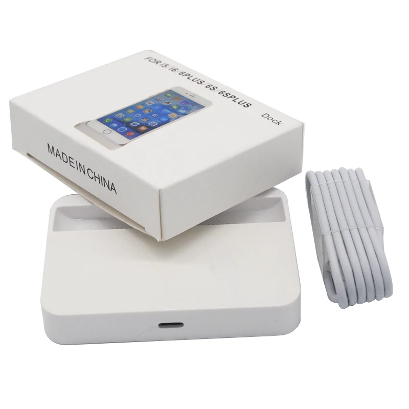 

2in1 For Apple iPhone Xs MAX X 8 7 5 5S 6 6plus Stand Base Cradle Dock Charger Station Charging Audio Output Sync Data USB cable