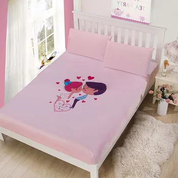 1pc 100% Polyester Fiber Crystal suede Fitted Sheet Mattress Cover Four Corners With Elastic Band Bed Cartoon couple Sheet
1pc 100% Polyester Fiber Crystal suede Fitted Sheet Mattress Cover Four Corners With Elastic Band Bed Cartoon couple Sheet