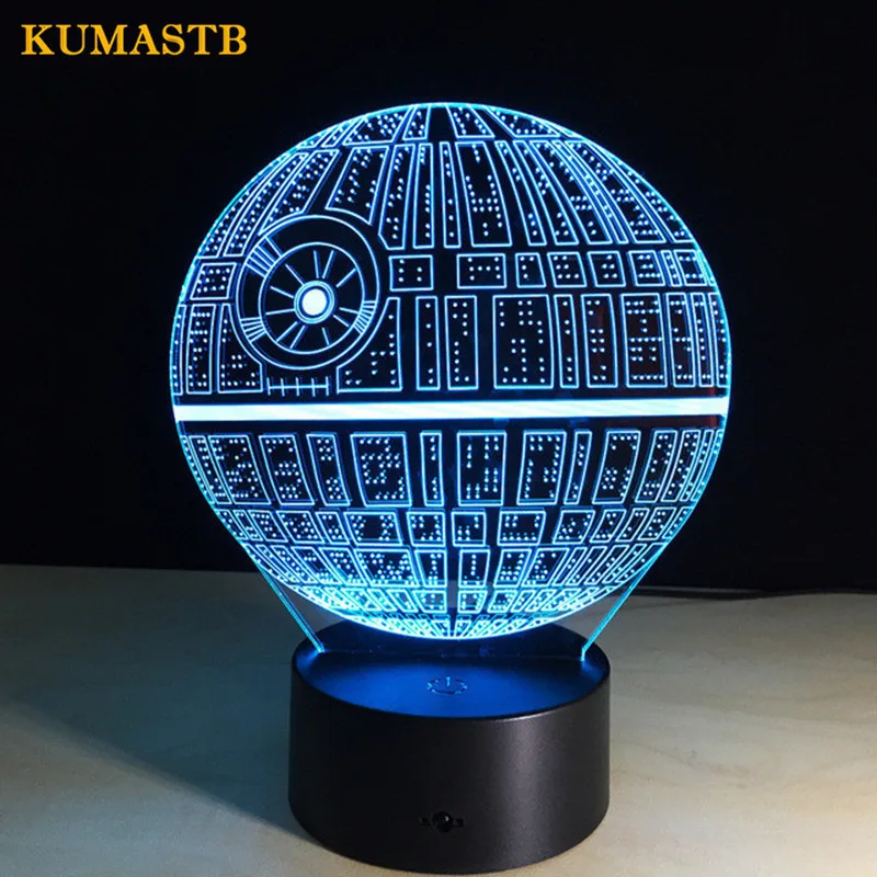 New 3D LED Death Star Night Light 7 Color Changing Star Wars 3D USB LED Night Lamp Atmosphere Night Lights 3D Lamp Child Gift
New 3D LED Death Star Night Light 7 Color Changing Star Wars 3D USB LED Night Lamp Atmosphere Night Lights 3D Lamp Child Gift