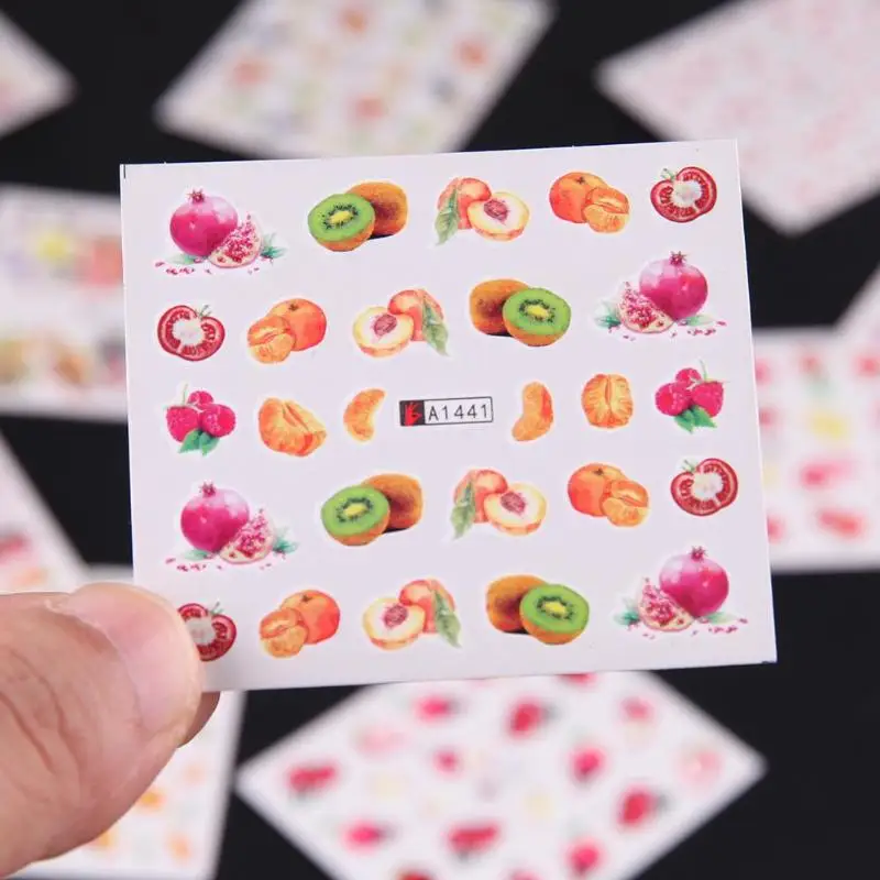 12/24 Sheet Nail Sticker Water Transfer Decal Fruit Cake Feathers Design DIY Nail Art Slider Decor
12/24 Sheet Nail Sticker Water Transfer Decal Fruit Cake Feathers Design DIY Nail Art Slider Decor
