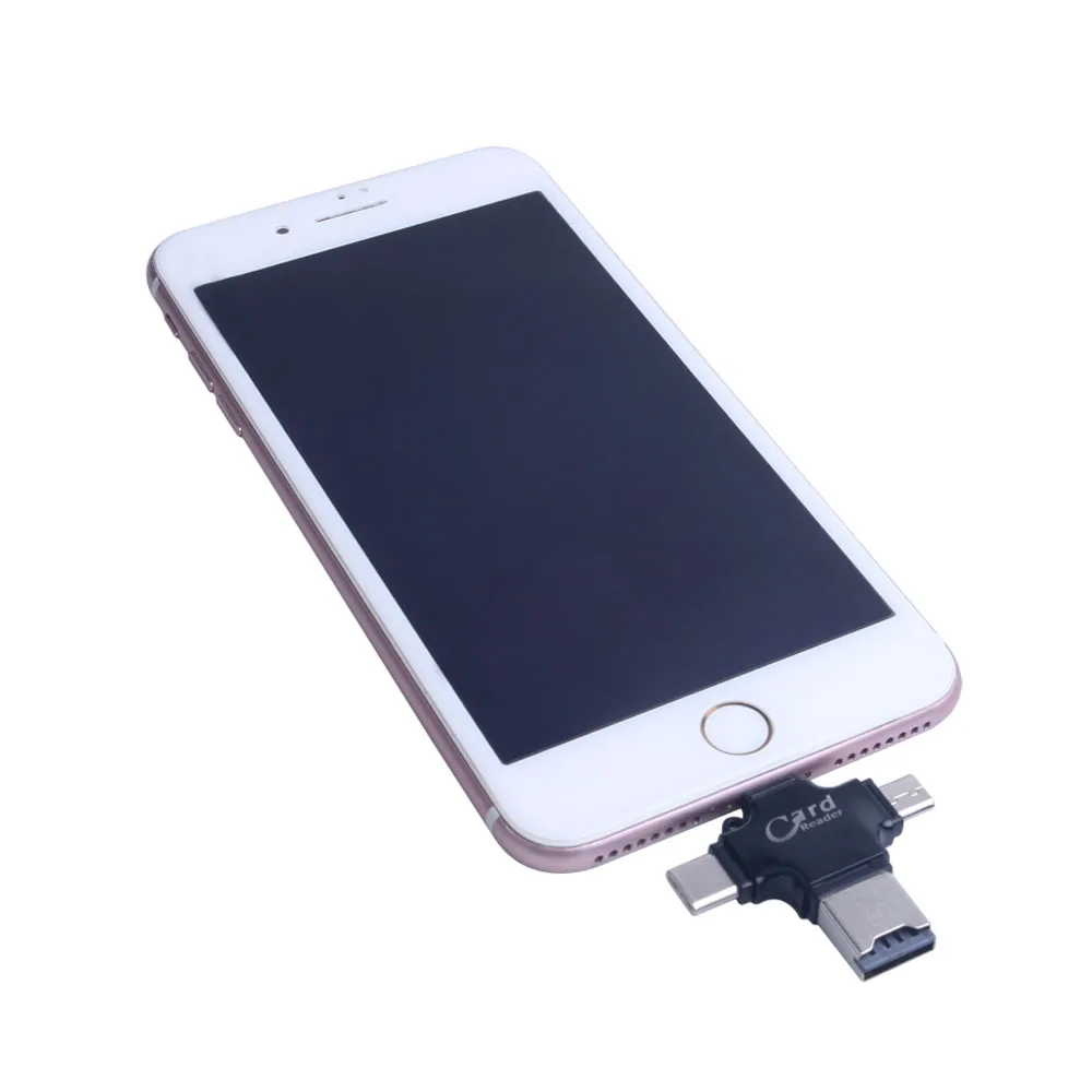 2019 4-in-1 Type-c OTG Card Reader Multifunctional Mobile Flash Driver for iOS for Android Support FAT32 and exFAT
2019 4-in-1 Type-c OTG Card Reader Multifunctional Mobile Flash Driver for iOS for Android Support FAT32 and exFAT