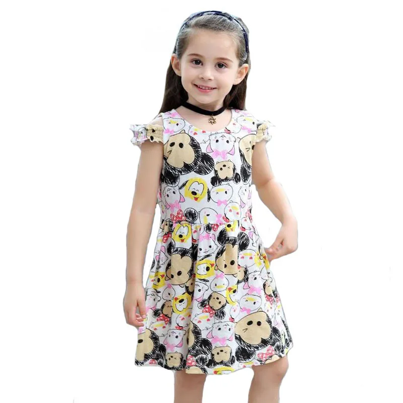 2018 Children Girl Holiday Clothing Beach Bohemian Dress Cartoon Mouse Cat Kitty Cotton Summer Flower Dress For 2-7 Year Girl
2018 Children Girl Holiday Clothing Beach Bohemian Dress Cartoon Mouse Cat Kitty Cotton Summer Flower Dress For 2-7 Year Girl