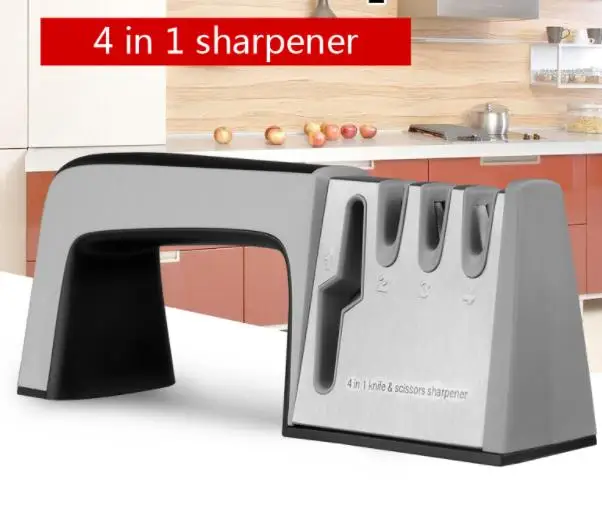 1pc 4 in 1 Knife Sharpener Diamond Ceramics Sharpening Stone Knife Scissor Sharpener Kitchen Tools Dropshipping
1pc 4 in 1 Knife Sharpener Diamond Ceramics Sharpening Stone Knife Scissor Sharpener Kitchen Tools Dropshipping