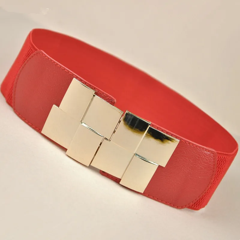 Fashion Women's Waistband PU Elastic Wide Belt Square Buckle Dress Belt Slim wide belt female
Fashion Women's Waistband PU Elastic Wide Belt Square Buckle Dress Belt Slim wide belt female