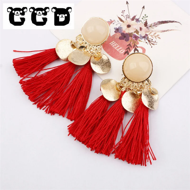 Epidemic polychromatic Tassel Women Earrings Ethnic style Earrings Bohemia Fashion Jewelry Trendy Long Tassel Earrings Eardrop
Epidemic polychromatic Tassel Women Earrings Ethnic style Earrings Bohemia Fashion Jewelry Trendy Long Tassel Earrings Eardrop