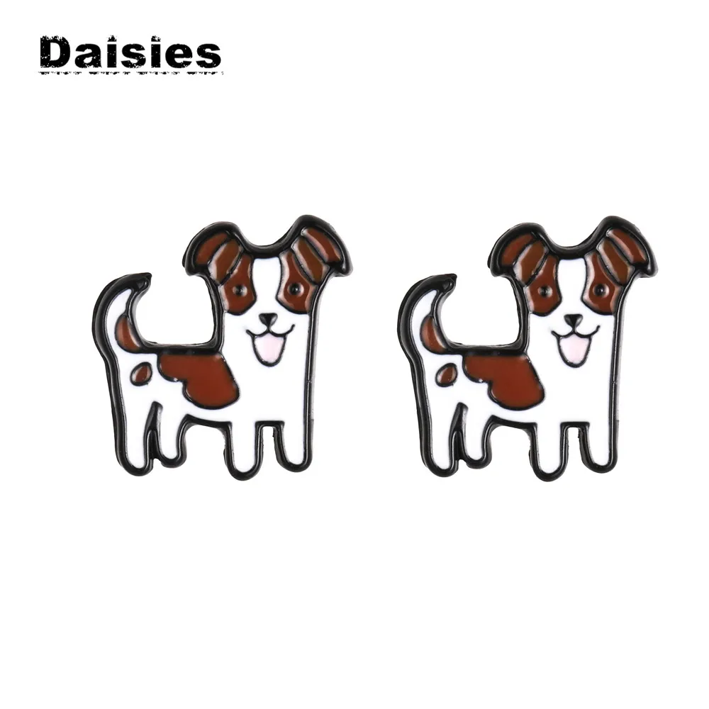Daisies Jack Russell Puppy Shaped Enamel Stud Earrings For Women Girl Men Animal Jewelry
Daisies Jack Russell Puppy Shaped Enamel Stud Earrings For Women Girl Men Animal Jewelry