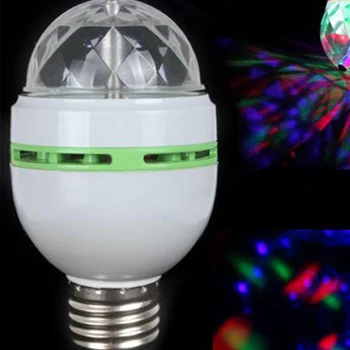 3W E27/B22 RGB Crystal Ball Rotating LED Stage Light Bulbs For Club Pub Disco Party Bulb Lamp home decoration lighting lamps
3W E27/B22 RGB Crystal Ball Rotating LED Stage Light Bulbs For Club Pub Disco Party Bulb Lamp home decoration lighting lamps