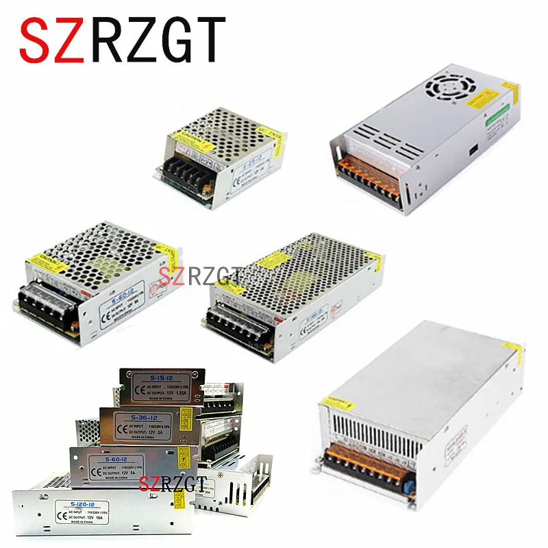 AC110V-220V TO DC5V/12V 1A 2A 3A 5A 10A 15A 20A 30A 40A 50A Switch Power Supply Driver Adapter LED Strip Light
AC110V-220V TO DC5V/12V 1A 2A 3A 5A 10A 15A 20A 30A 40A 50A Switch Power Supply Driver Adapter LED Strip Light