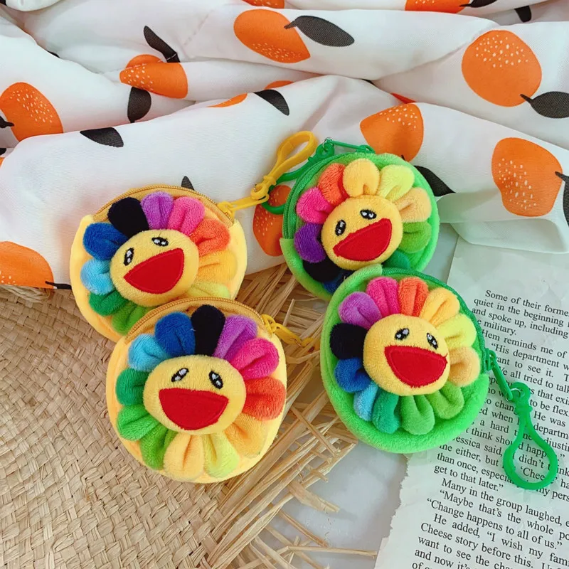 Lovely Rainbow Sunflower Mini Purse Fashion Smiley Face Flower Hair Ring Small Wallets Bag Kawaii Wallet Girls Coin Purses Cute
Lovely Rainbow Sunflower Mini Purse Fashion Smiley Face Flower Hair Ring Small Wallets Bag Kawaii Wallet Girls Coin Purses Cute