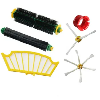 Bristle and Flexible Beater Brush + Side Brush + Filter for iRobot Roomba 500 Series Vacuum Cleaner 520 530 540 550 560 570 580
Bristle and Flexible Beater Brush + Side Brush + Filter for iRobot Roomba 500 Series Vacuum Cleaner 520 530 540 550 560 570 580