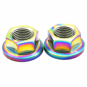 Titanium Flange Nut for Motorcycle Modification M10 M12 M14 Gold Color Hexagonal Titanium Nuts Ti Screw Nut DIY Capliers 2 pcs
Titanium Flange Nut for Motorcycle Modification M10 M12 M14 Gold Color Hexagonal Titanium Nuts Ti Screw Nut DIY Capliers 2 pcs