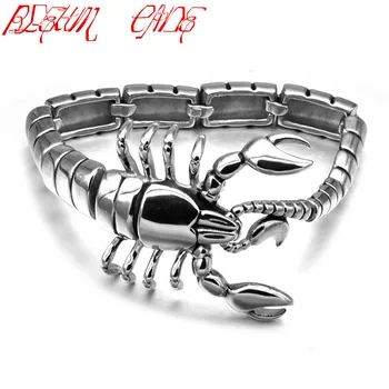 316L Stainless Steel Animal Scorpions Heavy Men's Bracelets Punk Hand Chain Bracelets Best Gift For Boyfriend
316L Stainless Steel Animal Scorpions Heavy Men's Bracelets Punk Hand Chain Bracelets Best Gift For Boyfriend