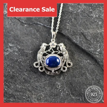 L&zuan Clearance Sale Lucky Bird Design Natural Blue Lapis Pendant in 925 Sterling Silver With White CZ Paved Fine Necklace Gift
L&zuan Clearance Sale Lucky Bird Design Natural Blue Lapis Pendant in 925 Sterling Silver With White CZ Paved Fine Necklace Gift