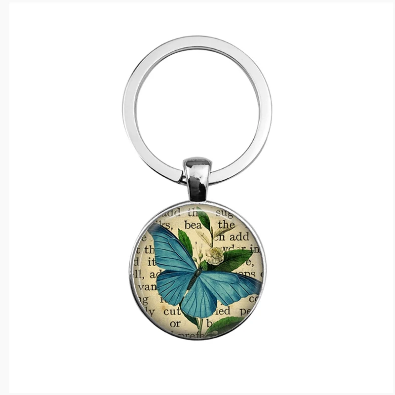 SUTEYI Romantic Butterfly Key Chains Holder Colors Flower Pattern Glass Dome Pendant Handmade Keychains Women Men Jewelry
SUTEYI Romantic Butterfly Key Chains Holder Colors Flower Pattern Glass Dome Pendant Handmade Keychains Women Men Jewelry