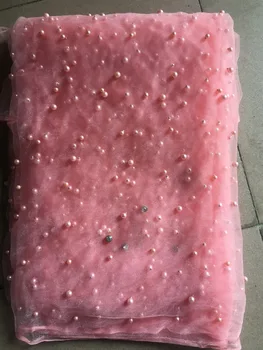 Latest 3D Flowers Beads French Lace Fabrics 2019 Pink High Quality African Tulle Lace Fabric For Wedding Dress Lace Material 
Latest 3D Flowers Beads French Lace Fabrics 2019 Pink High Quality African Tulle Lace Fabric For Wedding Dress Lace Material