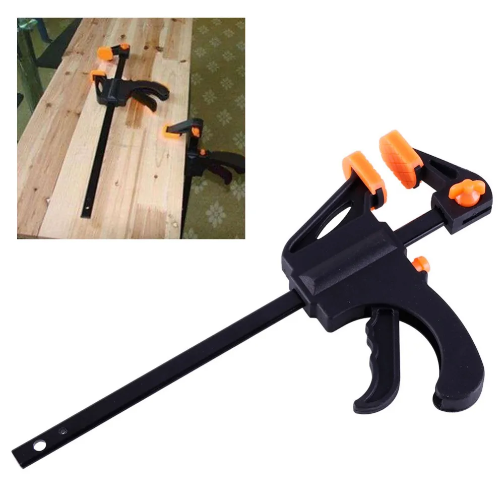 

New Portable Quick Grip 4 inch Wood Working Clamp Clip Adjustable Wood Carpenter Tool Clamps #270984