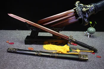 Chinese KungFu Sword Double Edge Sharp Red Folded Steel Blade WuShu Sword A Mythical Ferocious Animal
Chinese KungFu Sword Double Edge Sharp Red Folded Steel Blade WuShu Sword A Mythical Ferocious Animal