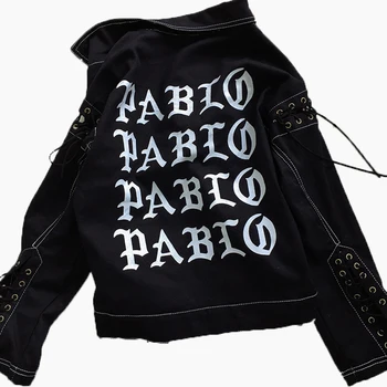 Harajuku Letter Print Denim Jacket Women Short Hole Streetwear Hip Hop Korean Casual Casaco Jean Jackets Womens Coat Rope 50E021
Harajuku Letter Print Denim Jacket Women Short Hole Streetwear Hip Hop Korean Casual Casaco Jean Jackets Womens Coat Rope 50E021