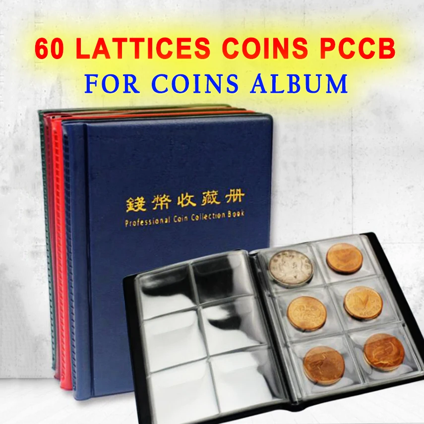 60 Lattice Coins PCCB Album for Coins Album for Fit Cardboard Coin Holders Professional Coin Collection Book Cheaper
60 Lattice Coins PCCB Album for Coins Album for Fit Cardboard Coin Holders Professional Coin Collection Book Cheaper