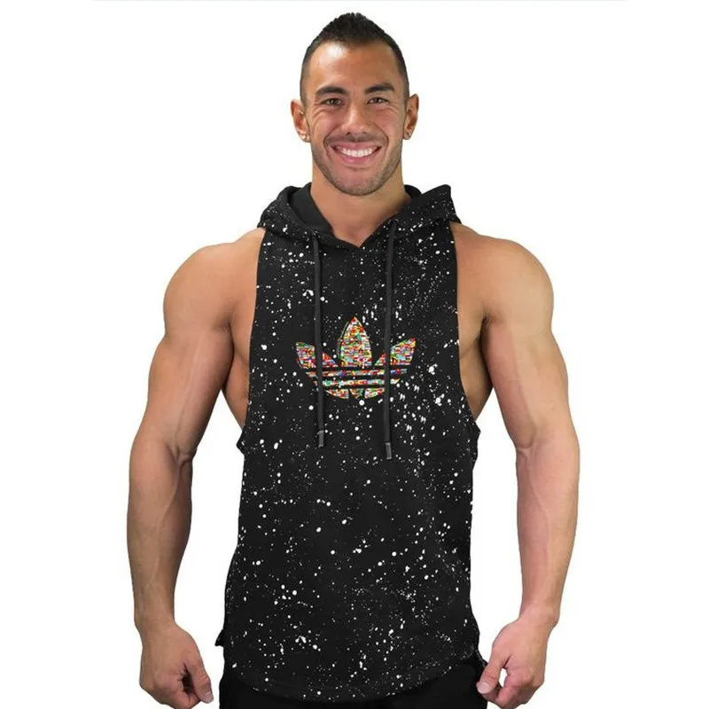 New summer fitness cotton vest gym fitness vest men's sleeveless hooded shirt sweatshirt men's sports brand clothing
New summer fitness cotton vest gym fitness vest men's sleeveless hooded shirt sweatshirt men's sports brand clothing