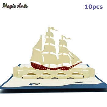 10 Pack Sailboat Model Pop-Up Cards Birthday with envelope stickers laser cut invitation Greeting Cards Graduation Gifts Card
10 Pack Sailboat Model Pop-Up Cards Birthday with envelope stickers laser cut invitation Greeting Cards Graduation Gifts Card