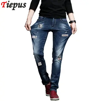 Skinny Jeans Men Fashion Patchwork Mens Jeans Ripped Straight Patches Denim Casual High Elasticit Stretched Slim Jeans Male Blue
Skinny Jeans Men Fashion Patchwork Mens Jeans Ripped Straight Patches Denim Casual High Elasticit Stretched Slim Jeans Male Blue