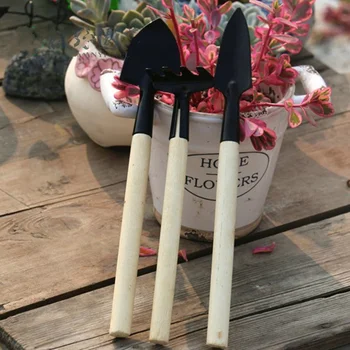 3pcs/set Wood handle Mini Shovel/Rake/Spade garden Tools set home & garden Hand bonsai Planting tillage tool
3pcs/set Wood handle Mini Shovel/Rake/Spade garden Tools set home & garden Hand bonsai Planting tillage tool