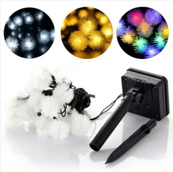 Solar power 5M 20leds Dandelion Ball IP65 waterproof Outdoor home String Fairy Lights Christmas holiday Gardens Wedding Party
Solar power 5M 20leds Dandelion Ball IP65 waterproof Outdoor home String Fairy Lights Christmas holiday Gardens Wedding Party