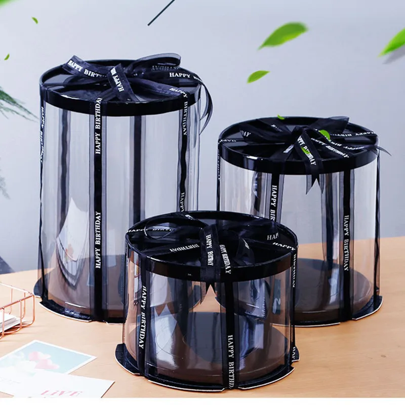 Birthday Party Roundness Black Cake Packge 6-10 Inches Toy Doll Gift Box Lucency PET Security Material Plush toy Gift Boxes
Birthday Party Roundness Black Cake Packge 6-10 Inches Toy Doll Gift Box Lucency PET Security Material Plush toy Gift Boxes