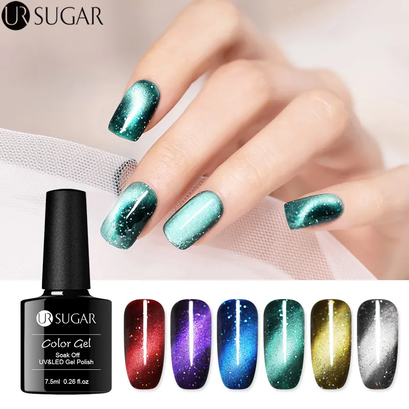 UR SUGAR 7.5ml Holographic Glitter Cat Eye Nail Gel Polish Magnetic UV Gel Varnish Laser Sequins Gel Lacquer Soak Off Manicure
UR SUGAR 7.5ml Holographic Glitter Cat Eye Nail Gel Polish Magnetic UV Gel Varnish Laser Sequins Gel Lacquer Soak Off Manicure