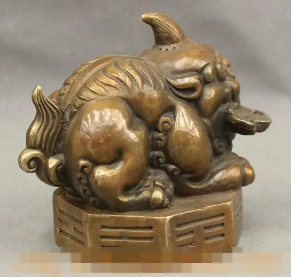 S1553 Folk Chinese Copper Bronze Wealth RuYi Lucky Animals PiXiu Unicorn Beast Statue discount 30% (C0324)
S1553 Folk Chinese Copper Bronze Wealth RuYi Lucky Animals PiXiu Unicorn Beast Statue discount 30% (C0324)