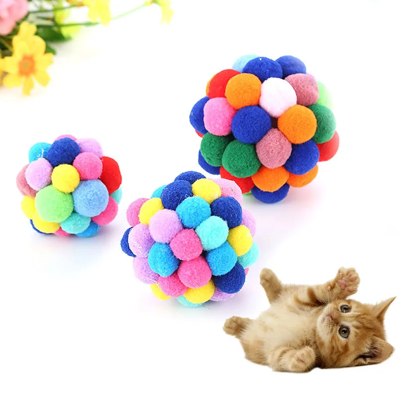 1 Pcs Pet Cat Toy Bouncy Ball Colorful Handmade Bells Elastic Playing Supply Gift LBShipping
1 Pcs Pet Cat Toy Bouncy Ball Colorful Handmade Bells Elastic Playing Supply Gift LBShipping
