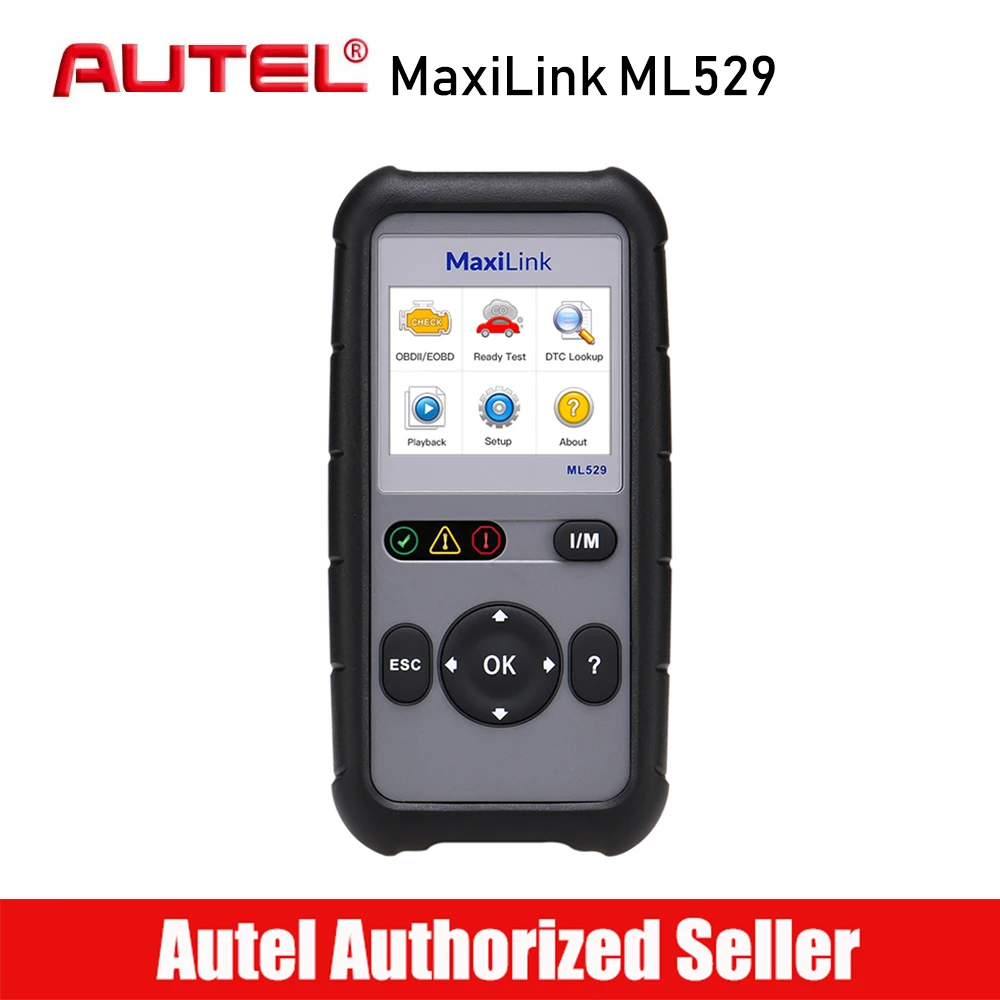 

AUTEL MaxiLink ML529 OBD2 Scanner Full OBDII Code Reader Car Diagnostic Tool Autoscaner Diagnostics OBD 2 Fault Code Read