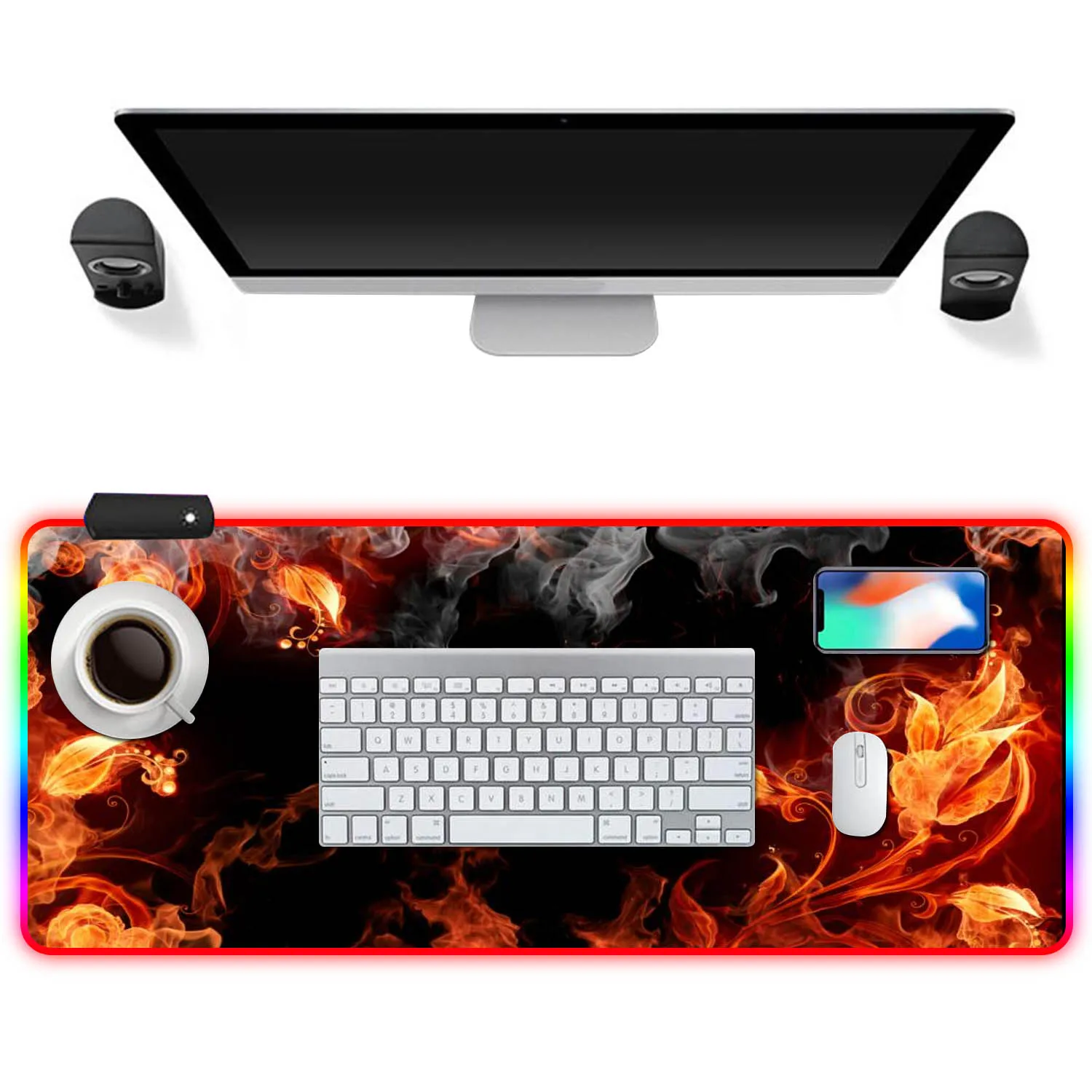 Vococal 400*900mm Large Gaming RGB Mouse Pad USB Wired LED Mousepad Mice Mat for Computer Laptop Overwatch Borderlands Cs Lol
Vococal 400*900mm Large Gaming RGB Mouse Pad USB Wired LED Mousepad Mice Mat for Computer Laptop Overwatch Borderlands Cs Lol