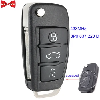 KEYECU for Audi A3 Cabriolet S3 RS3 CUT TT Roadster Replacement Upgraded Flip Remote Control Car Key Fob P/N 8P0 837 220 D
KEYECU for Audi A3 Cabriolet S3 RS3 CUT TT Roadster Replacement Upgraded Flip Remote Control Car Key Fob P/N 8P0 837 220 D