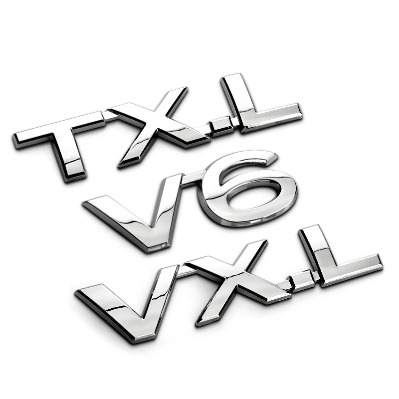 1 PCS 3D chrome V6 VXL TXL TX-L VX-L badge Refitting Emblem car Stickers Discharge Capacity logo for Toyota Prado Car Styling
1 PCS 3D chrome V6 VXL TXL TX-L VX-L badge Refitting Emblem car Stickers Discharge Capacity logo for Toyota Prado Car Styling