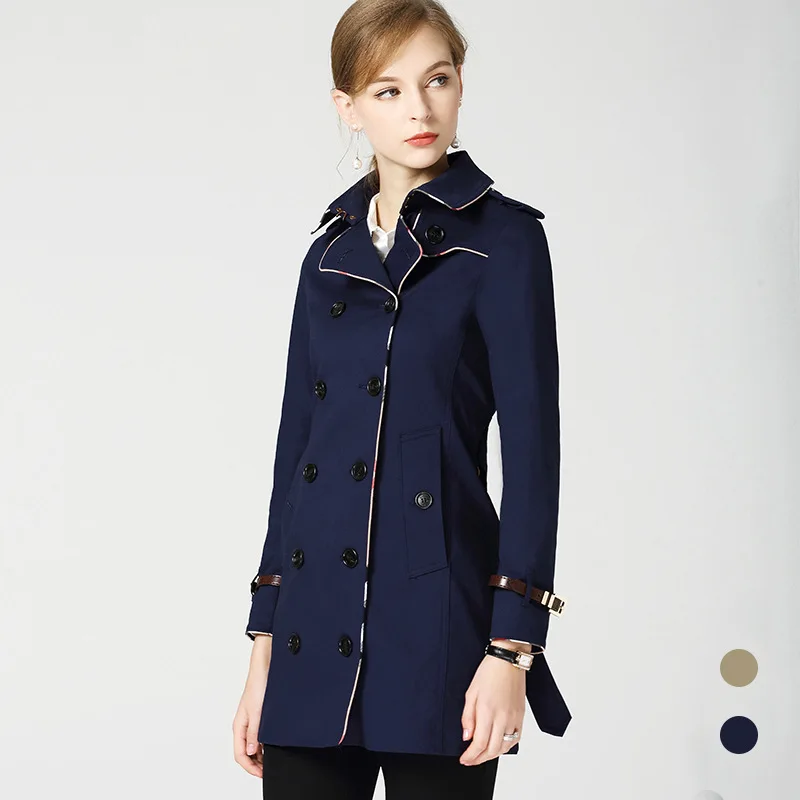 Autumn winter Women Vintage trench coat office lady patchwork color Outwear temperament Outerwear Adjustable Waist belts
Autumn winter Women Vintage trench coat office lady patchwork color Outwear temperament Outerwear Adjustable Waist belts