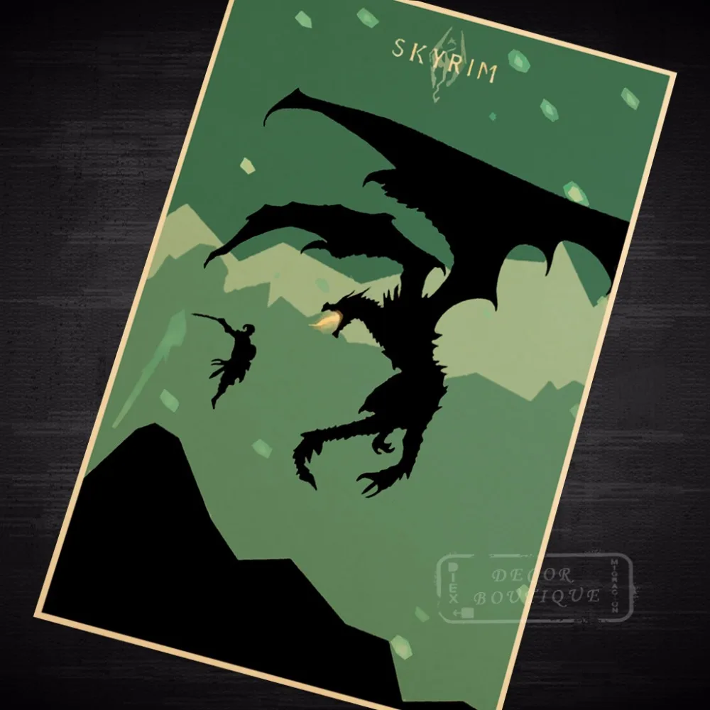 Skyrim Minimalist Video Game Vintage Poster Classic Kraft Decorative Maps Wall Canvas Painting Sticker Home Bar DIY Decor Gift
Skyrim Minimalist Video Game Vintage Poster Classic Kraft Decorative Maps Wall Canvas Painting Sticker Home Bar DIY Decor Gift