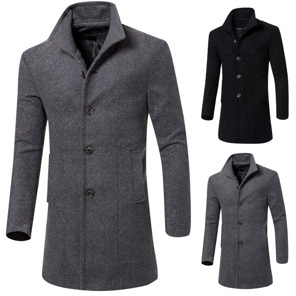 Men Jacket Warm Winter Trench Long Outwear Button Smart Overcoat Male Casual Windbreaker Overcoat Jackets Coat coat winter
Men Jacket Warm Winter Trench Long Outwear Button Smart Overcoat Male Casual Windbreaker Overcoat Jackets Coat coat winter