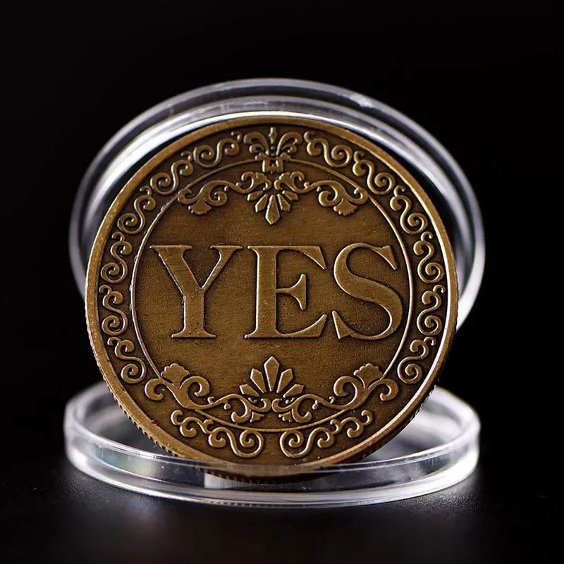 1 Pc YES Or NO Letter Commemorative Coin Floral Ornaments Collection Arts Lucky Coin Souvenir Gifts New
1 Pc YES Or NO Letter Commemorative Coin Floral Ornaments Collection Arts Lucky Coin Souvenir Gifts New